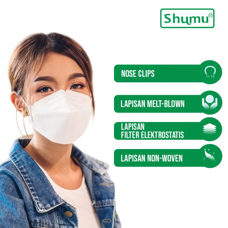 SHUMU KF94 INDIVIDUALLY WRAPPED - 5 PLY - ISI 10 - ORIGINAL 0