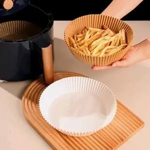 [ Isi 50 Pcs ] Kertas Air Fryer Paper Liner Anti Lengket Tahan Minyak Kitchenware