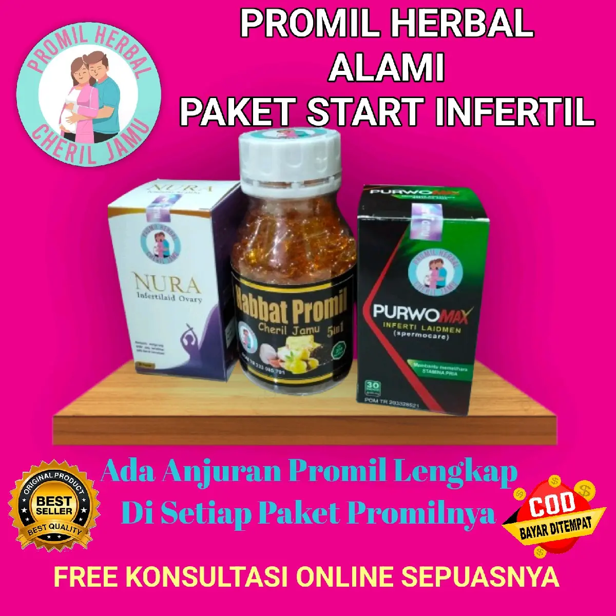 Promil Herbal yampro cheril jamu paket start