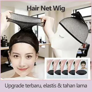 Hair Net Wig Premium Elastis Anti Longgar Tahan Lama Nyaman Dipakai Untuk Wig Cap Wanita Invisible Natural