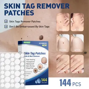 144PCS/Box Penghilang Tahi Lalat Stiker - Cepat Menghilangkan Tahi Lalat Di Wajah, Obat Kutil Paling Efektif, Skin Tag dan Wart - Remover Patch
