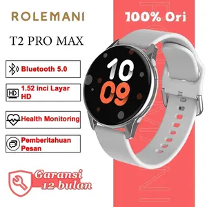 ROLEMANI Smartwatch T2 1.28" AMOLED - Slim - BT Call - Sport Mode & Health  Monitoring - Rich Application