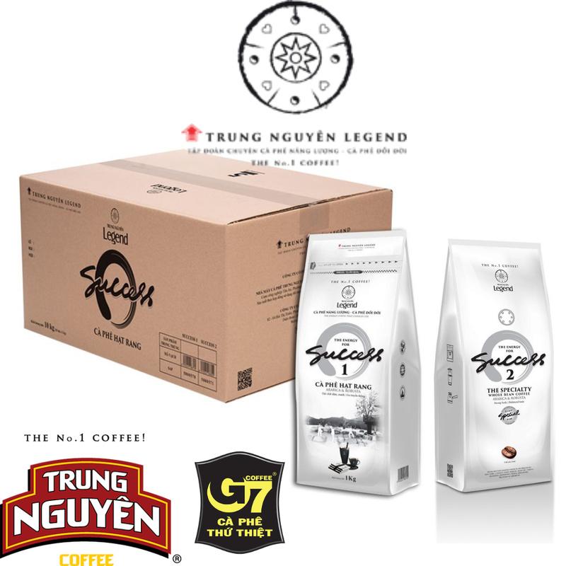 Cà phê hạt rang pha máy Trung Nguyên Legend Success 1 / Success 2 - túi 1 kg