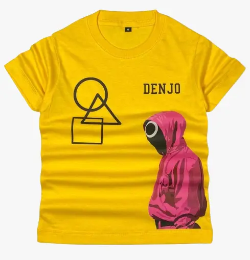 Baju Kaos Distro Anak Laki-Laki/perempuan  squid game Umur 1-12 tahun Cotton 30s Bunda Combed 1
