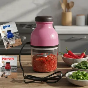 Blender Kapsul Portable Serbaguna dengan Pisau Tajam Mudah Dibersihkan Capsule Cutter Plastik Food Grade untuk Sayuran Buah Daging Kacang - Stainless