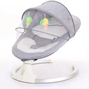 AnnieBaby Buaian Elektrik Bayi Dengan Kelambu & Sabuk Pengaman, Remote & Tombol Kontrol, Musik, Baterai & Adaptor, Multi Tingkat, Sahabat Ibu