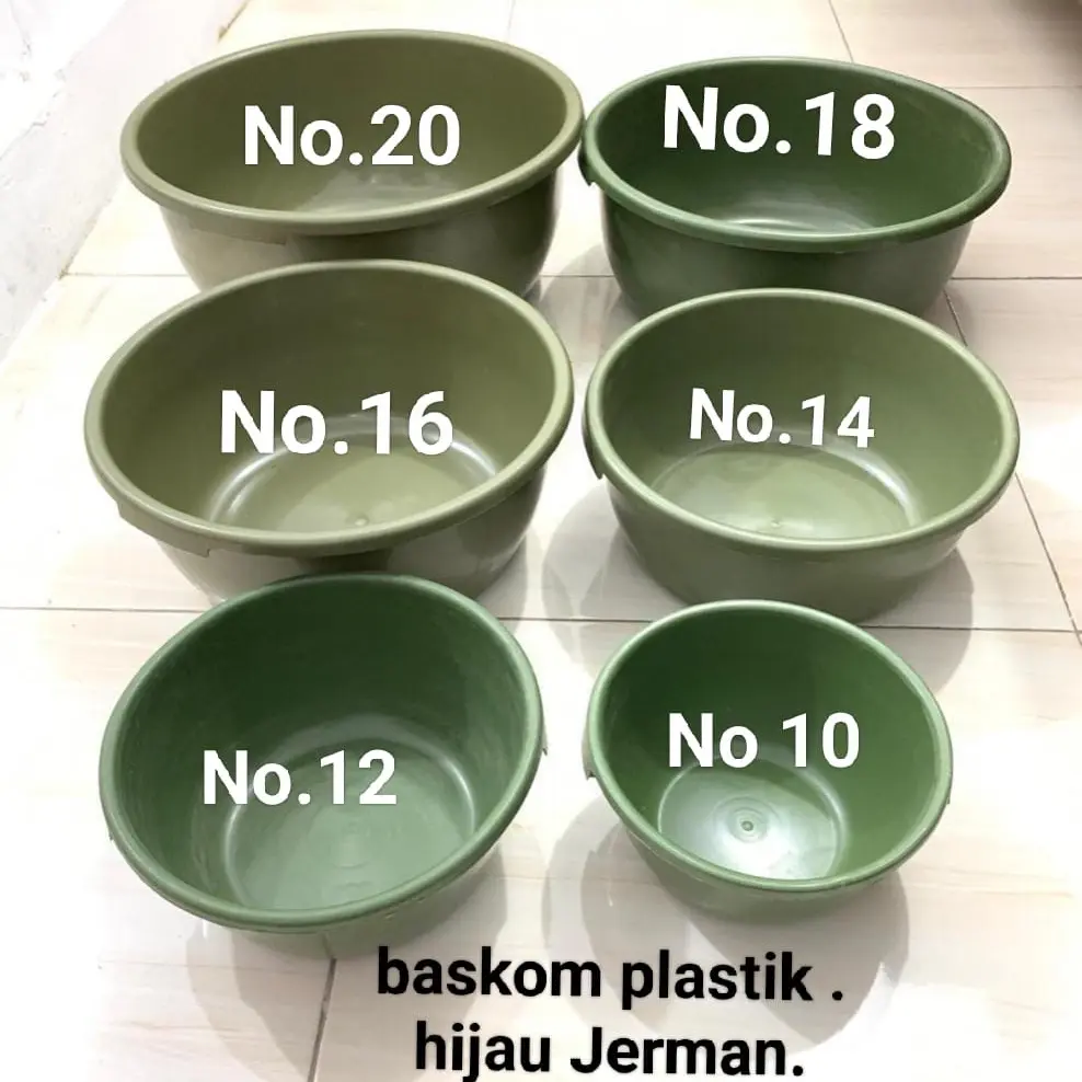 Baskom Plastik Hijau Merek Kudaku
