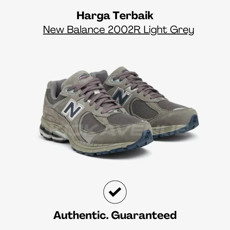 New Balance 2002R Light Grey Shop Tokopedia