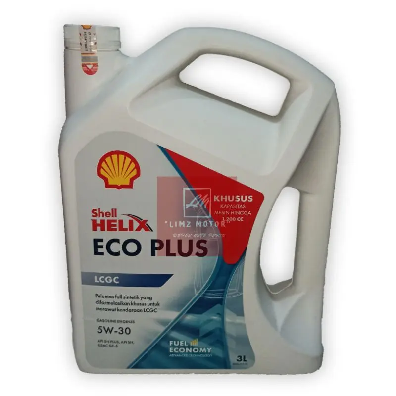 Oli Shell Helix ECO SAE 5W-30 LCGC Galon (3 Liter) Original 1