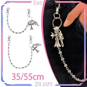 Rantai Celana Gaya Punk Rantai Dompet Vintage Rantai Jeans Wallet Chain Salib Rante Dompet Rante Celana