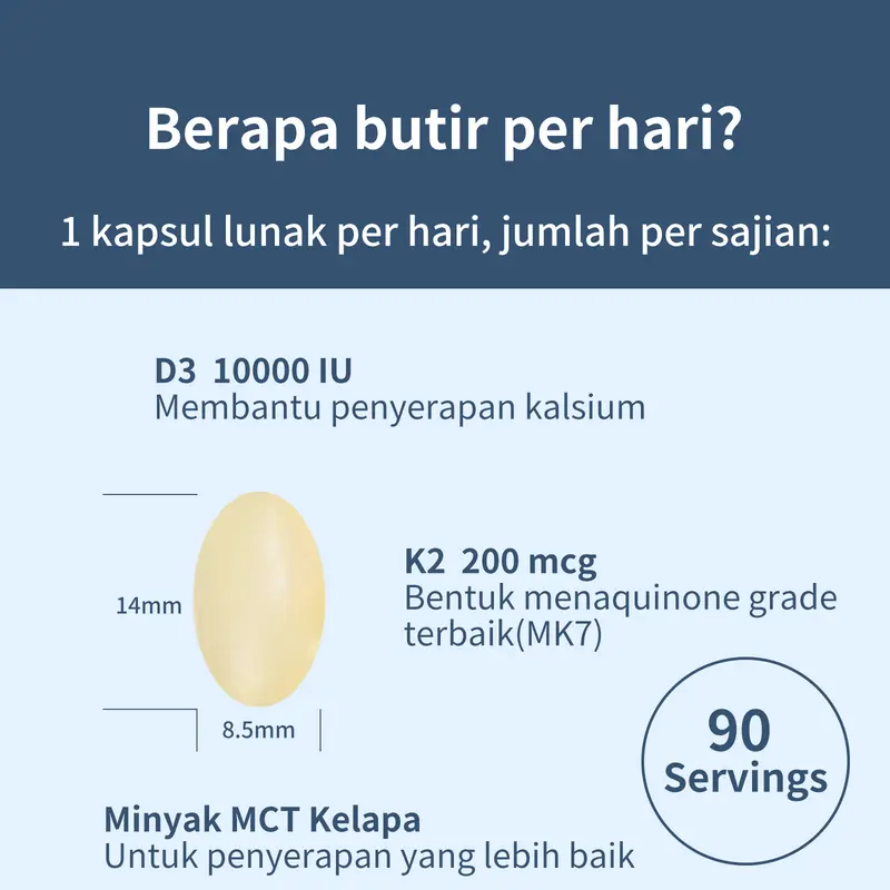 Youthvita vitamin d3 k2 10000iu [180 Softgels] + Magnesium Glycinate 500mg [90 Capsules] 1