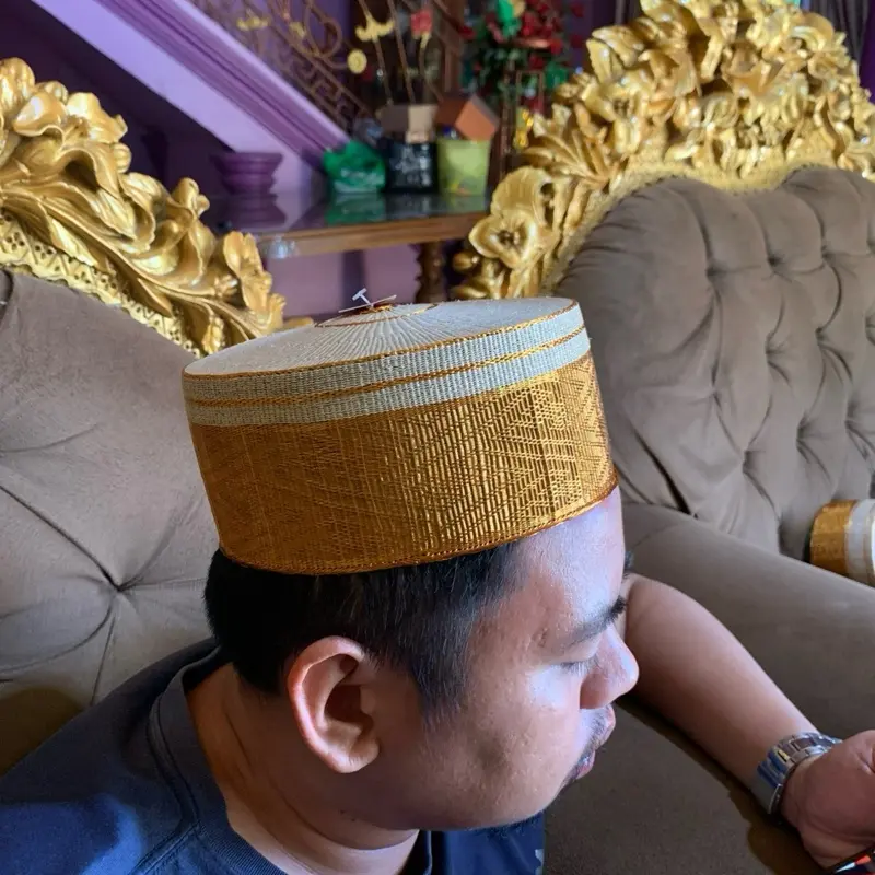 Songko recca tembaga jokowi warna putih krem asli nomor 5