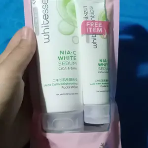Shinzui WHITEssentials Acne Calm Brightening Facial Wash CICA 80ml + 20ml (BUY 1 GET 1 FREE) Mencerahkan Wajah Membersihkan Berjerawat Niacinamide