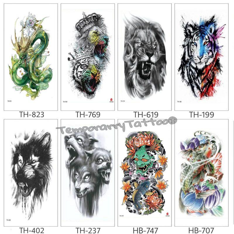 Motif Terbaru Tatto Temporary Gambar 3D Ukuran Setengah 21x15 cm 1