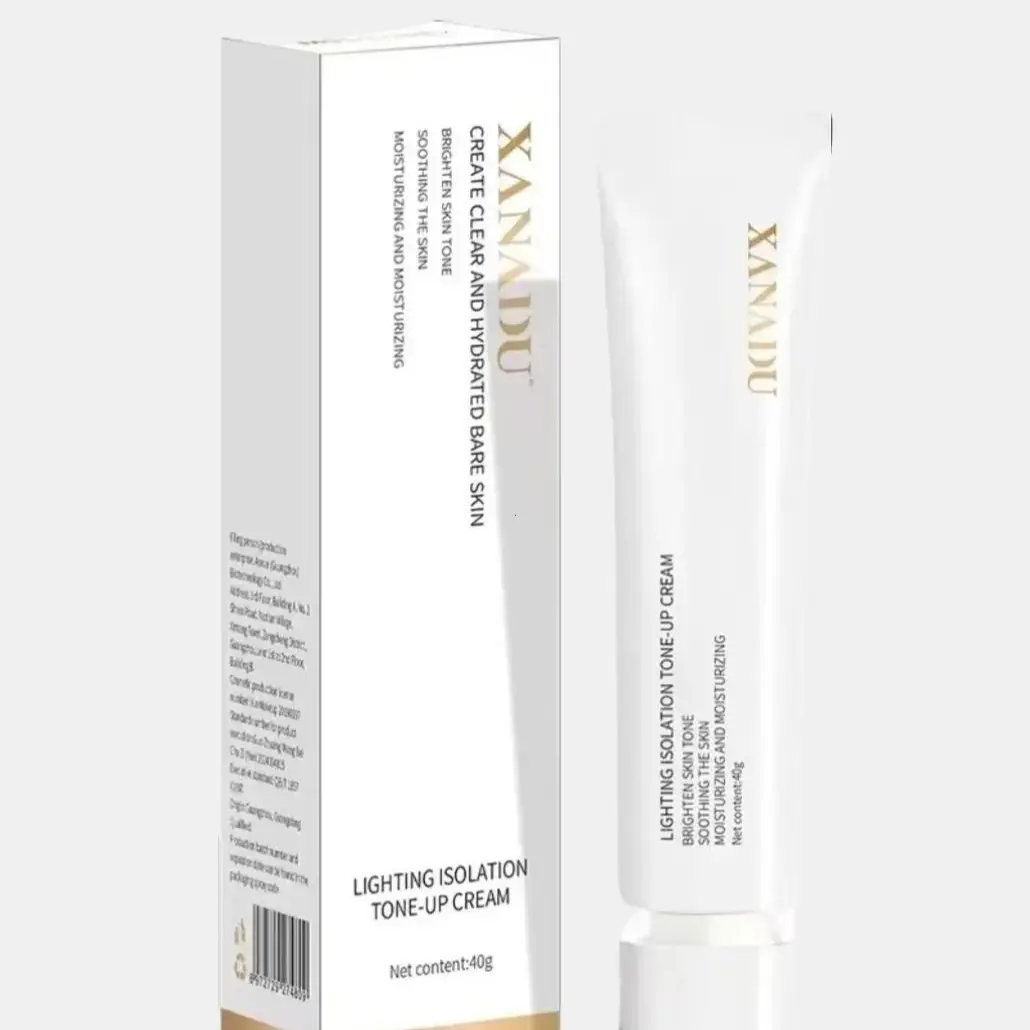 Isolating and brightening cream, moisturizing and compliant, brightening skin tone. Hydrating and moisturizing. The three-in-one formula helps improve dry and dehydrated skin without whitening. Simultaneously brightens, Skincare essence  Comfort