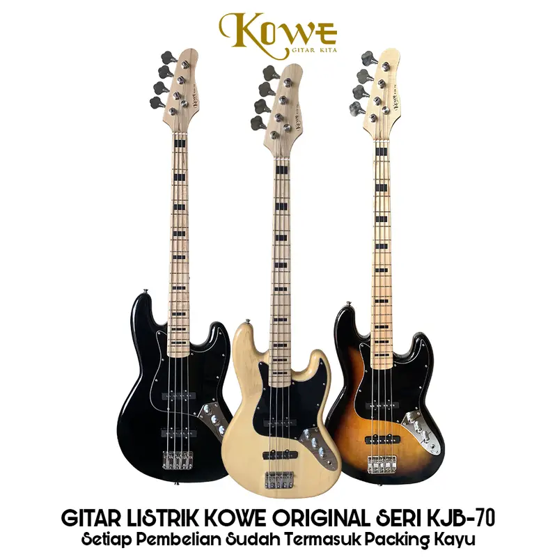 Bass Elektrik 4 string Original Merk Kowe Seri KJB-70 0