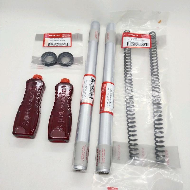 PAKET AS SHOCK DEPAN + SEAL + OIL + PER HONDA - BLADE 110 / BLADE NEW / REVO FIT / REVO ABSOLUTE (KWB) 1