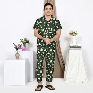 Nyenyak Piyama Pria CP ( M, L, XXL ) Bahan Katun / Setelan Baju Tidur Dewasa Celana Panjang Motif Karakter Cowok -AMS