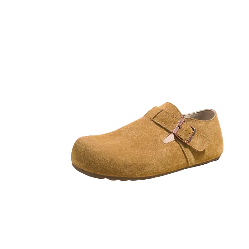 3CM tall all-inclusive Boken shoes for women in 2025, thick-soled, inward-heightening, new Spring and autumn one-foot Boken shoes Mules 0
