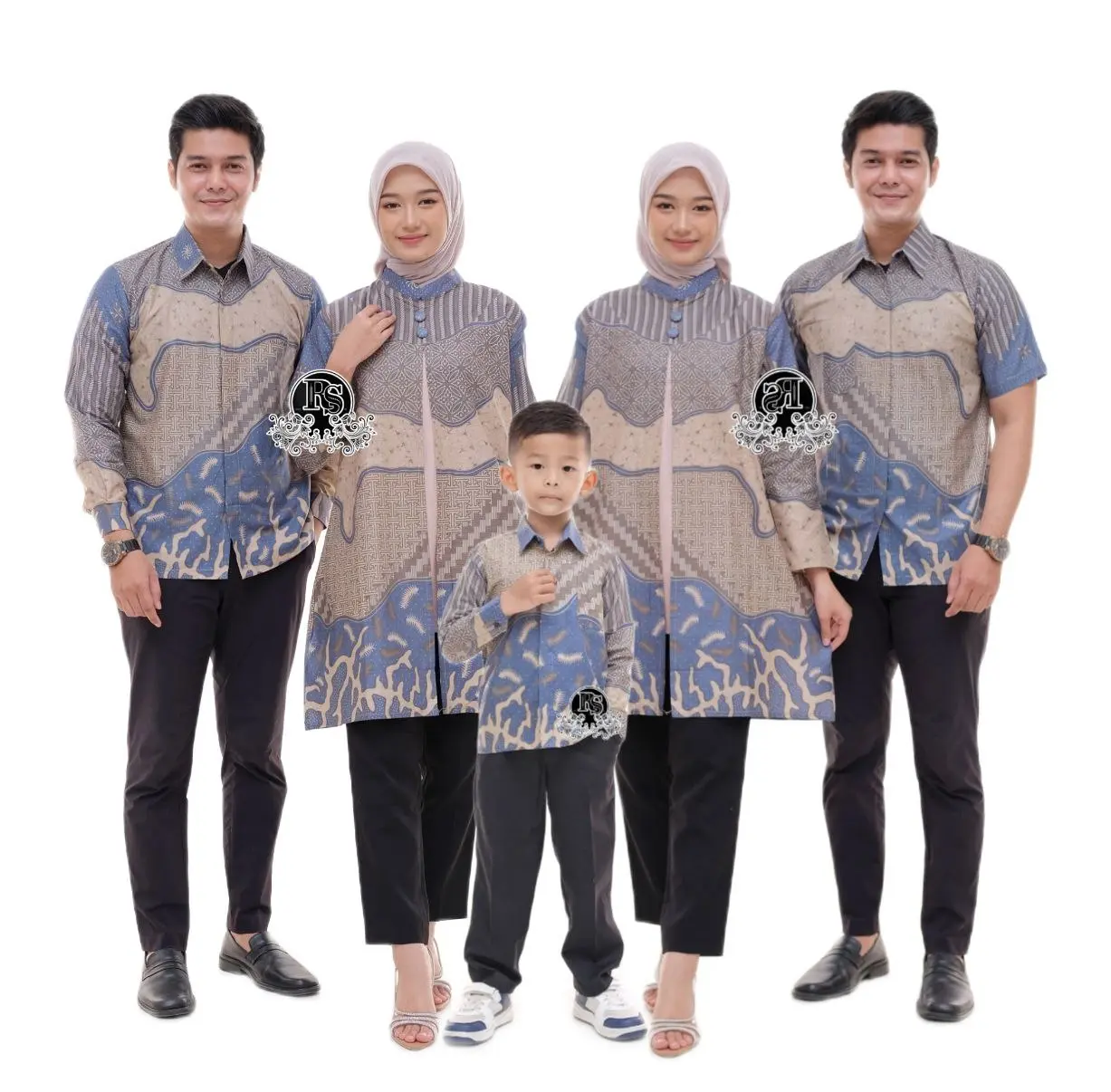 BATIK ANAK MOTIF HASYA BIRU DENIM