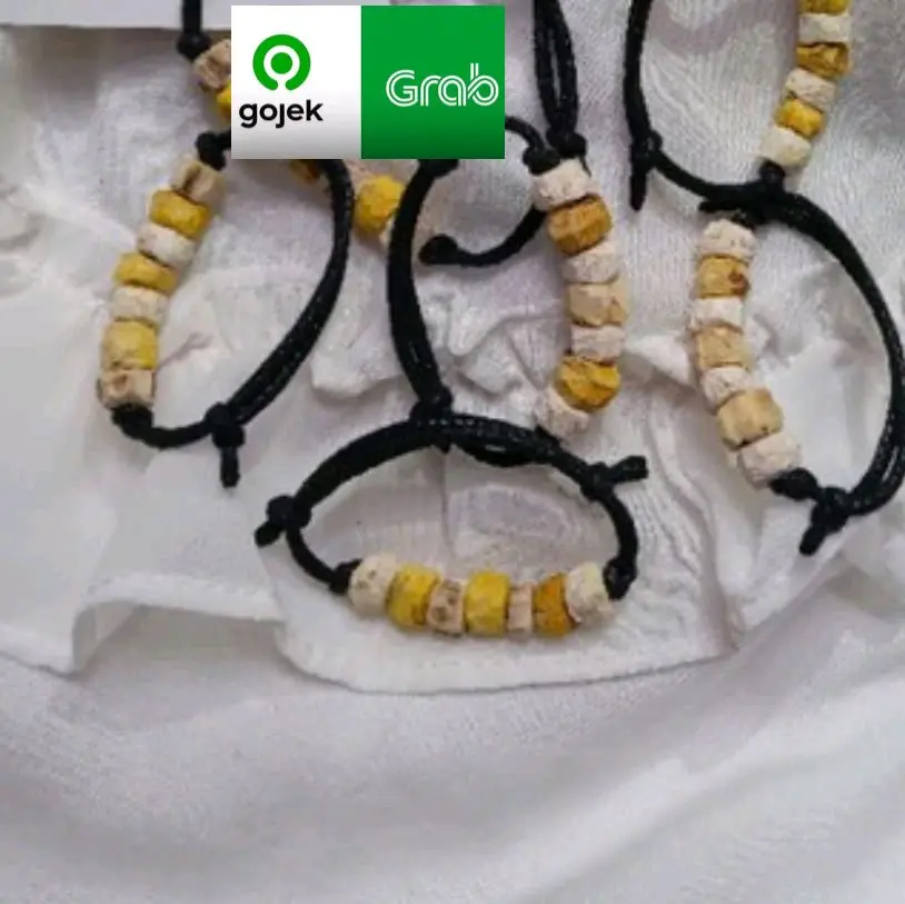 Gelang tali delingo bangle 7 butir / gelang tolak sawan / gelang tolak sambetan / gelang kariango/ gelang tolak bala
