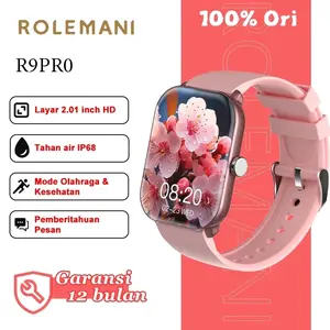 ROLEMANI Smartwatch R9 Pro 2.01mm TFT Big Screen- Slim - BT Call - Sport Mode & Health  Monitoring - Rich Application