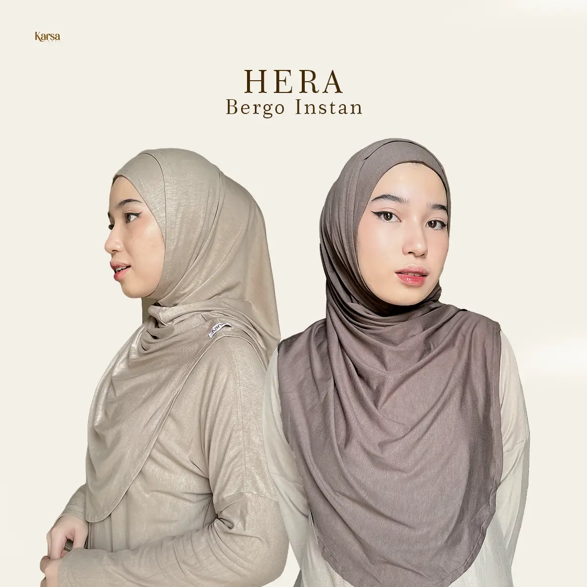 Karsalabel Hera Bergo Hijab Instan Kaos Rayon