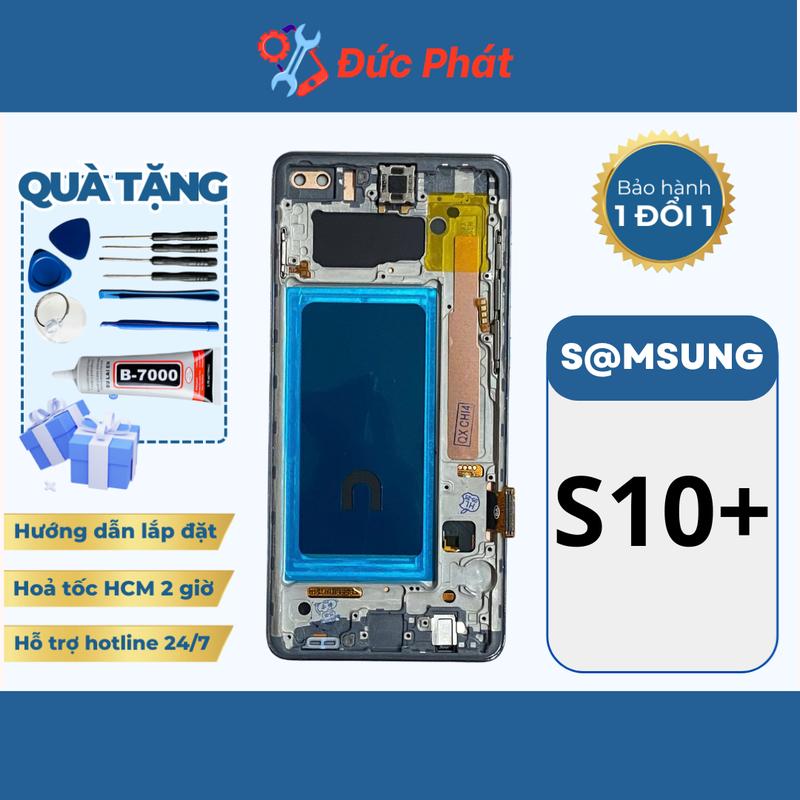  Màn Hình SS S10+   S10 PLUS QX KHUNG  Tặng kèm keo dán và bộ sửa  