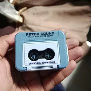 Gantungan Kunci Rekaman Suara Retro/ Mini Voice Recorder Keychain/Gantungan kunci rekam lagu unik | tape recorder Mini