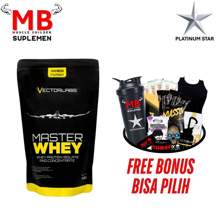Jual Master Whey Vectorlabs 3 lbs lb Vector Labs Lab 3lbs 3lb Vectorlab ...