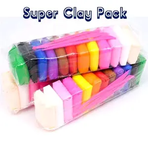 Clay 12 In 1 Polymer Light / Clay 1Pack Isi 12Pcs / Clay Warna / Mainan Lilin Anak
