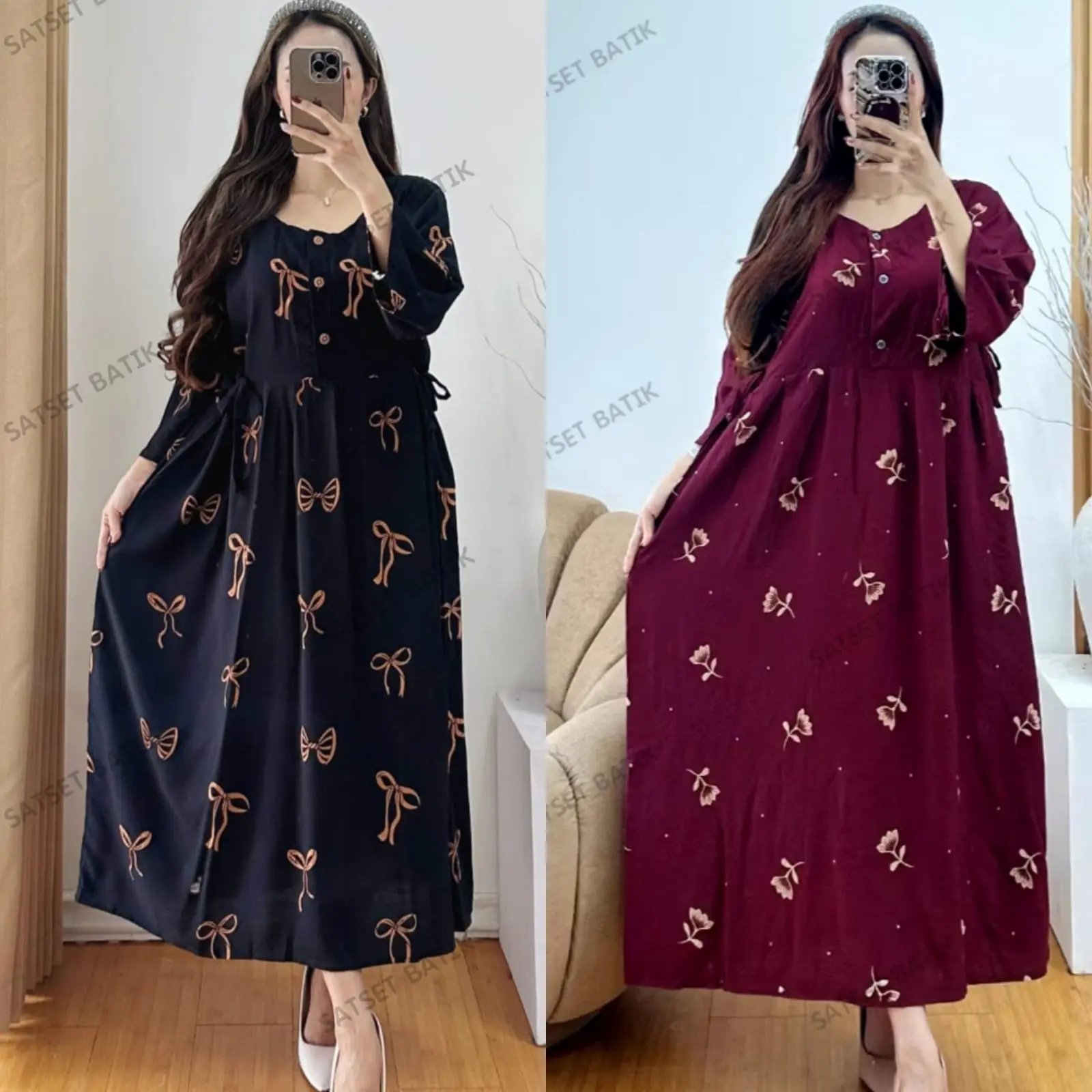 Paket Bundling Isi 2 Daster Chibi Motif Terbaru Lengan 3/4 Bahan Rayon Tebal Adem Lembut Busui Bumil Paket Bundling Isi 2 Daster Chibi Motif Terbaru Lengan 3/4 Bahan Rayon Tebal Adem Lembut Busui Bumil