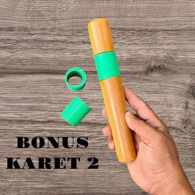 KLEM PUTAR KAYU KARET DUA UKURAN 33-38