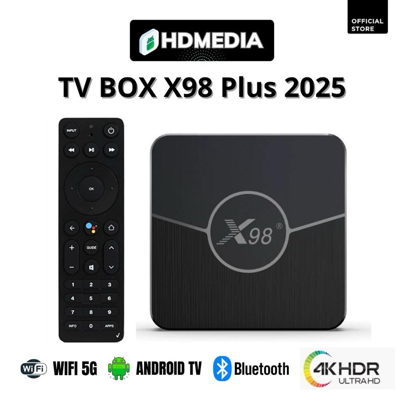 TV BOX HDMEDIA X98 PLUS 2025 ANDROID TV 11 Điều Khiển Giọng Nói Bảo Hành 1 Năm