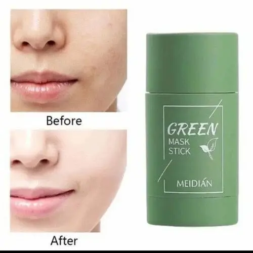 ORIGINAL MEIDIAN Green Tea Eggplant Stick Mask Cleansing Clay Masker Wajah Blackhead  Komedo Skincare Stik Acne Jerawat 0
