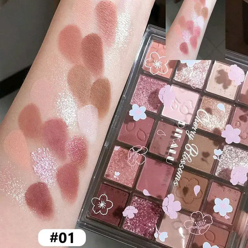 055 EYESHADOW HIGHLIGHTER 20 WARNA DAN TAHAN LAMA Bronzer 5