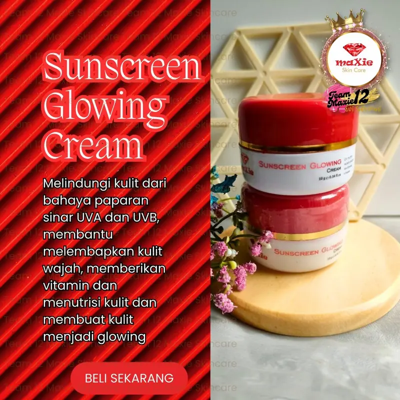 suncreen maxie skincare glowing Semua Jenis Kulit 0