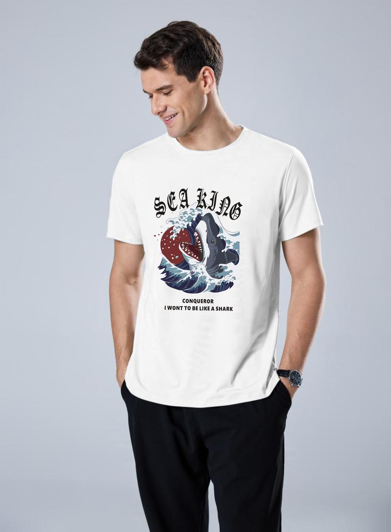 Product Introduction of San paulo Funny Shark Pun Shark Lover Japanese Art Premium T-Shirt 3