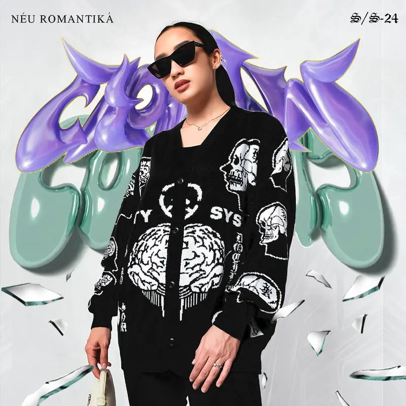Irish Kelly Cardigan Society System Black Knitwear | Jaket Rajut Hitam Knit 1