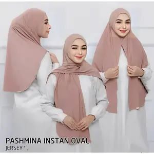 Pashmina Instan Oval Jersey Premium/Pasmina Instan Jersey Oval/Pasmina Instan Jersey