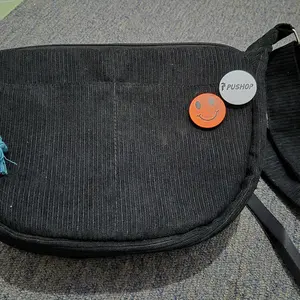 (Gratis Pin) PUSHOP Tas Selempang Corduroy Pria Wanita ASTER- Slingbag Corduroy Uniseks FREE 2 PIN BROS Sling bag Casual Terbaru