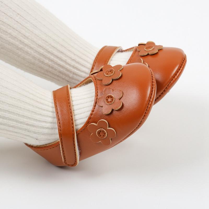 Product Introduction of Toddler Walking Flat Shoes Baby Girl Shoes PU Leather Crib Shoes Toddler Girls Shoes for Summer Princess Shoes 36