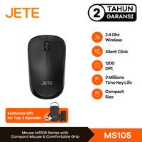 Gambar Mouse Wireless JETE MS105 Mouse 1200 DPI 3 Level Mouse Tanpa Kabel USB Dongle Silent Click Mouse Kantor Komputer Laptop Windows For Macbook - Black dari JETE Indonesia Kota Bandung 1 Tokopedia