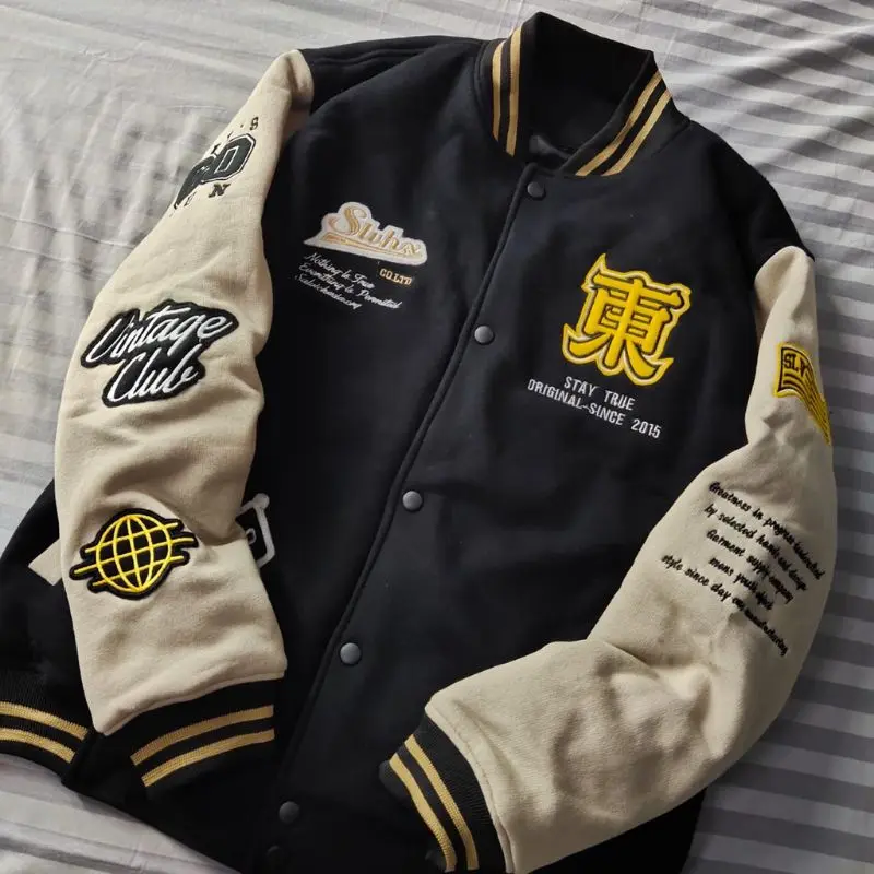 Jaket Baseball Full Bordir Anak - Anak - Jaket Baseball Varsity Anak dan Dewasa Pria dan Wanita | Jaket Vintage