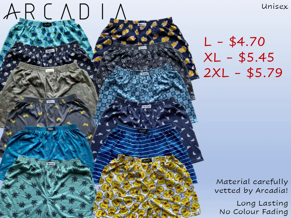 Boxer Shorts with Pattern | 100% Comfortable | Premium Thailand | Unisex