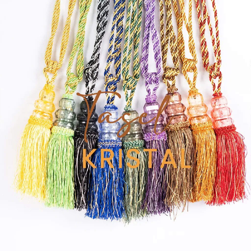 TESEL KRISTAL/tali gorden/tali gorden murah/ikat gorden HARGA SATU PCS