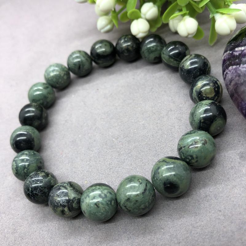 Product Introduction of Rhyolite Green Kambaba Beads Natural Stone Bracelet for Women and Men Gift 19