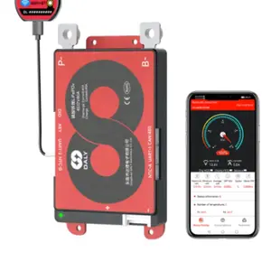 BMS lifepo4 Smart Daly 15S 48V 100AH Bluetooth Baterai R24K KE21 Solar