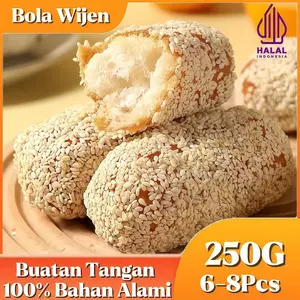 Kue Wijen Manco Bola 250GR Khas Buatan Tangan Camilan Manis Sehat Renyah Snack Kering Kiloan