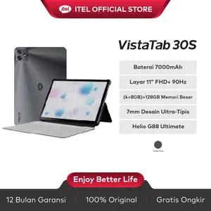 itel VistaTab 30S  4+128GB Tablet / Pad - Baterai 7000mAh | Super Tipis 7mm | Layar 11” FHD+ | Helio G88
